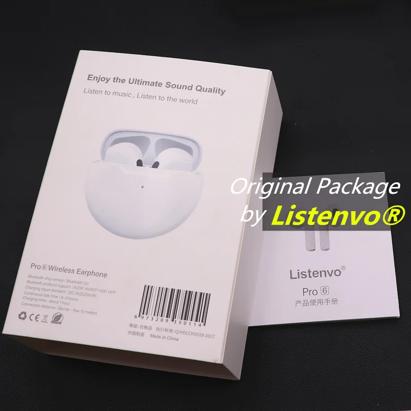 Pro 6 TWS Wireless Headphones With Mic Tws Bluetooth Earphone Noise cancle Earbuds Earpiece For Apple iPhone Xiaomi phone
Pro 6 TWS Wireless Headphones With Mic Tws Bluetooth Earphone Noise cancle Earbuds Earpiece For Apple iPhone Xiaomi phone