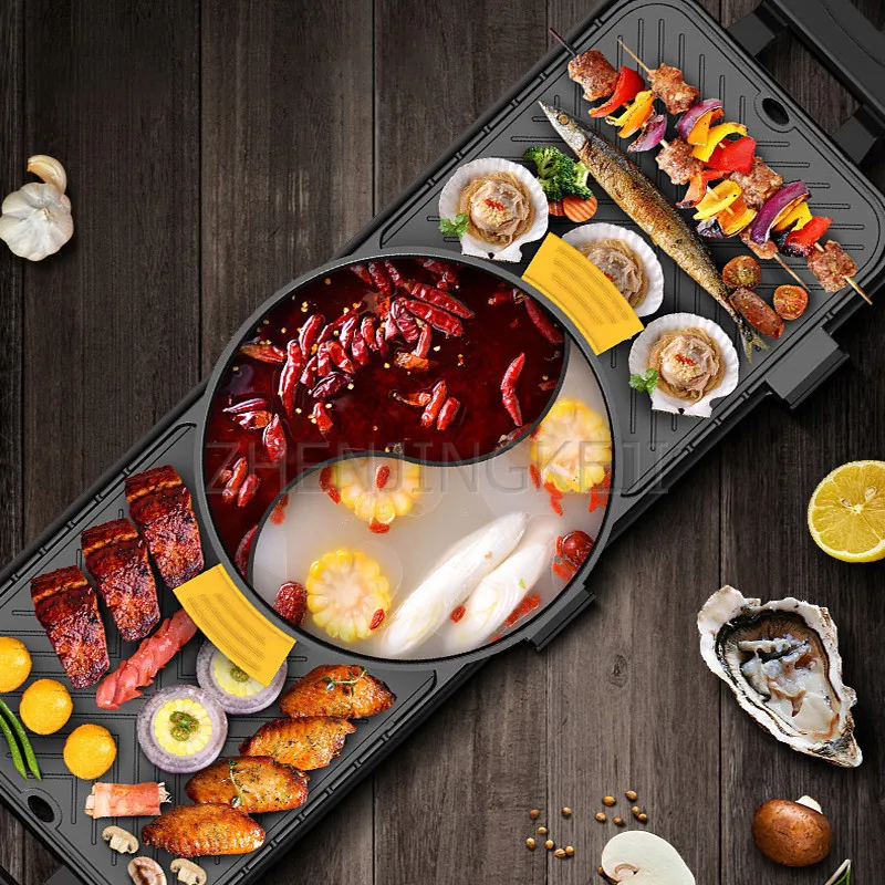 Цельная кастрюля Shabu-Shabu, домашняя Бездымная кастрюля с антипригарным покрытием, 1/2/3 вкусов, жареная кастрюля, гриль для барбекю
Цельная кастрюля Shabu-Shabu, домашняя Бездымная кастрюля с антипригарным покрытием, 1/2/3 вкусов, жареная кастрюля, гриль для барбекю