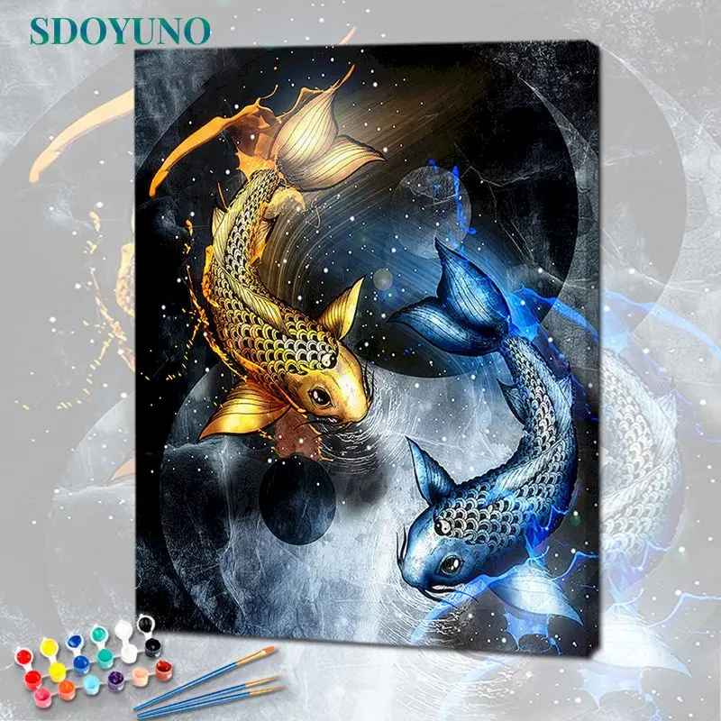 SDOYUNO 40x50cm Animals Paint By Numbers For Adult DIY Golden Fish Paint For Painting By Numbers On Canvas Home Decor Wall Art
SDOYUNO 40x50cm Animals Paint By Numbers For Adult DIY Golden Fish Paint For Painting By Numbers On Canvas Home Decor Wall Art