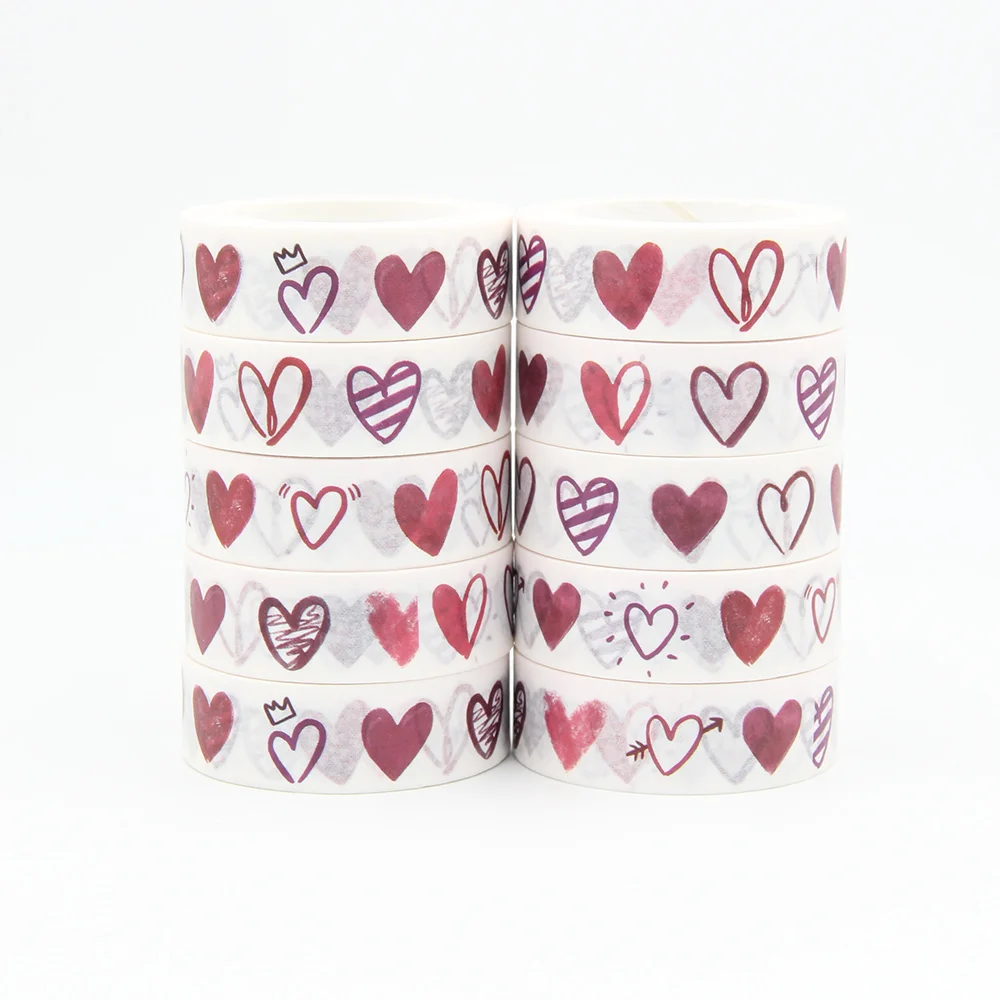 High quality 10pcs/lot Pink Heart Washi Tape DIY Decor Scrapbooking Planner Adhesive Masking Tape School Supply
High quality 10pcs/lot Pink Heart Washi Tape DIY Decor Scrapbooking Planner Adhesive Masking Tape School Supply