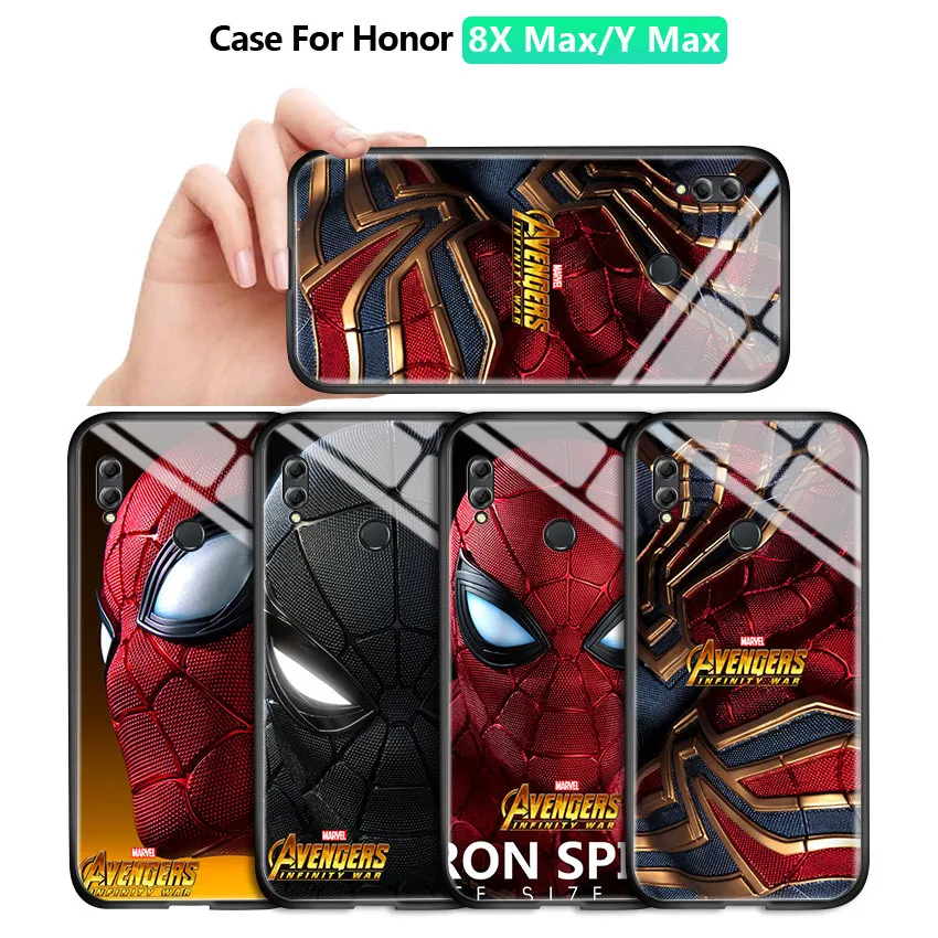 Для Huawei Honor 8X MAX / Y Max Enjoy Marvel мстители супергерой Человек паук Мягкий глянцевый