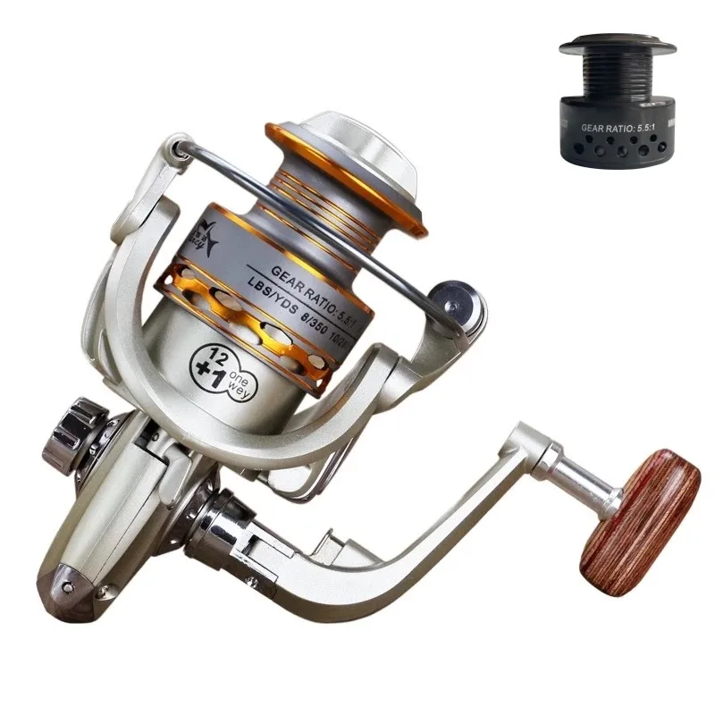 Double Spool Fishing coil Wooden handshake 12+ 1BB Spinning Fishing Reel Professional Metal Left/Right Hand Fishing Reel Wheels
Double Spool Fishing coil Wooden handshake 12+ 1BB Spinning Fishing Reel Professional Metal Left/Right Hand Fishing Reel Wheels