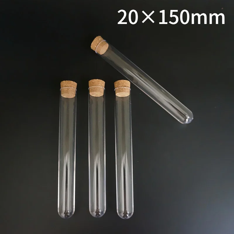 20pcs/lot 20x150mm Rigid Plastic Test Tube With Cork Stopper Round Bottom Container For School Laboratory
20pcs/lot 20x150mm Rigid Plastic Test Tube With Cork Stopper Round Bottom Container For School Laboratory