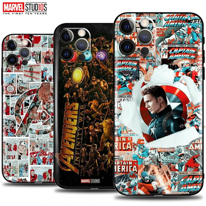 Marvel Avengers Phone Case For iPhone 13 12 11 Pro Mini X XR XS Max 5 5s 6 6s 7 8 Plus Ultra-Thin Back Bumper Funda Coque
Marvel Avengers Phone Case For iPhone 13 12 11 Pro Mini X XR XS Max 5 5s 6 6s 7 8 Plus Ultra-Thin Back Bumper Funda Coque