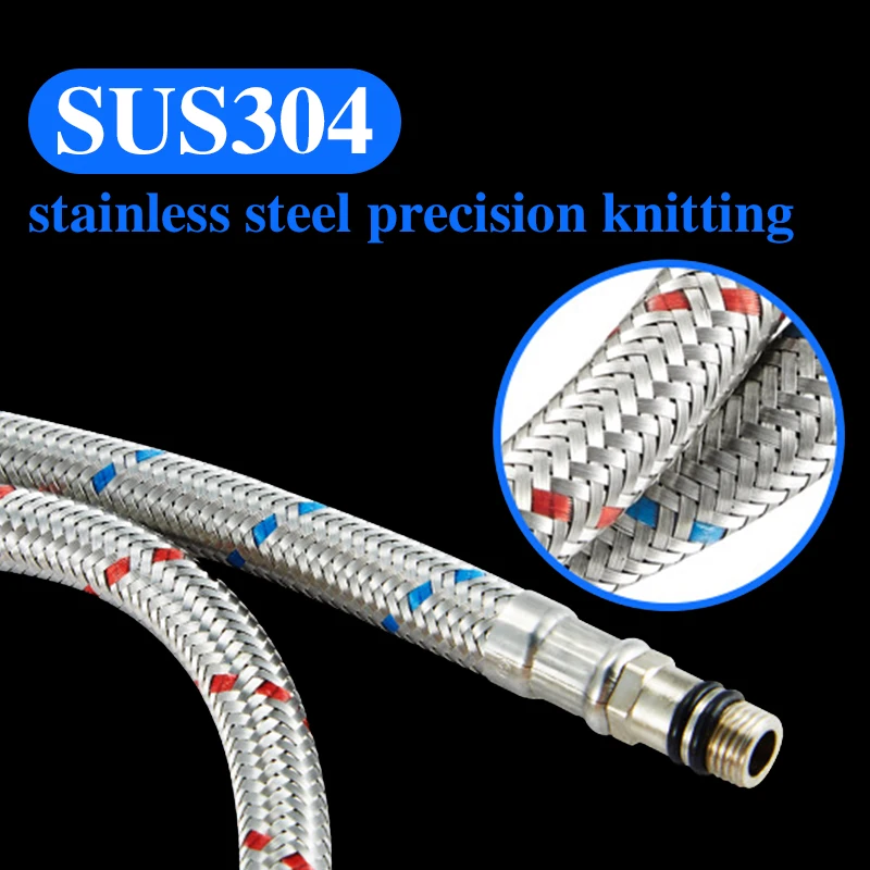 Metal Hose Cold and Hot Water Faucet Inlet Pipe Stainless Steel Braided Pointed Hose Explosion-Proof
Metal Hose Cold and Hot Water Faucet Inlet Pipe Stainless Steel Braided Pointed Hose Explosion-Proof