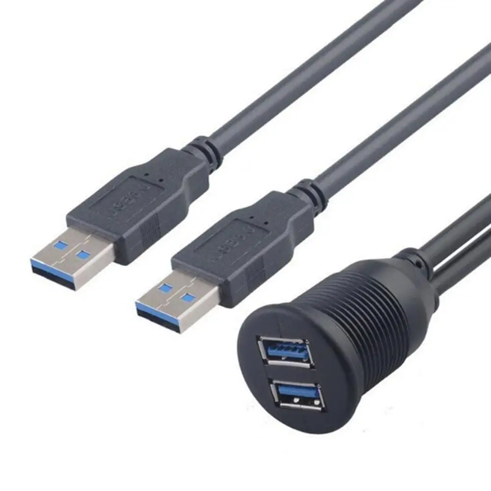 Двойной USB 3,0 удлинитель для панели приборной панели кабель для автомобиля лодки мотоцикла 
Двойной USB 3,0 удлинитель для панели приборной панели кабель для автомобиля лодки мотоцикла
