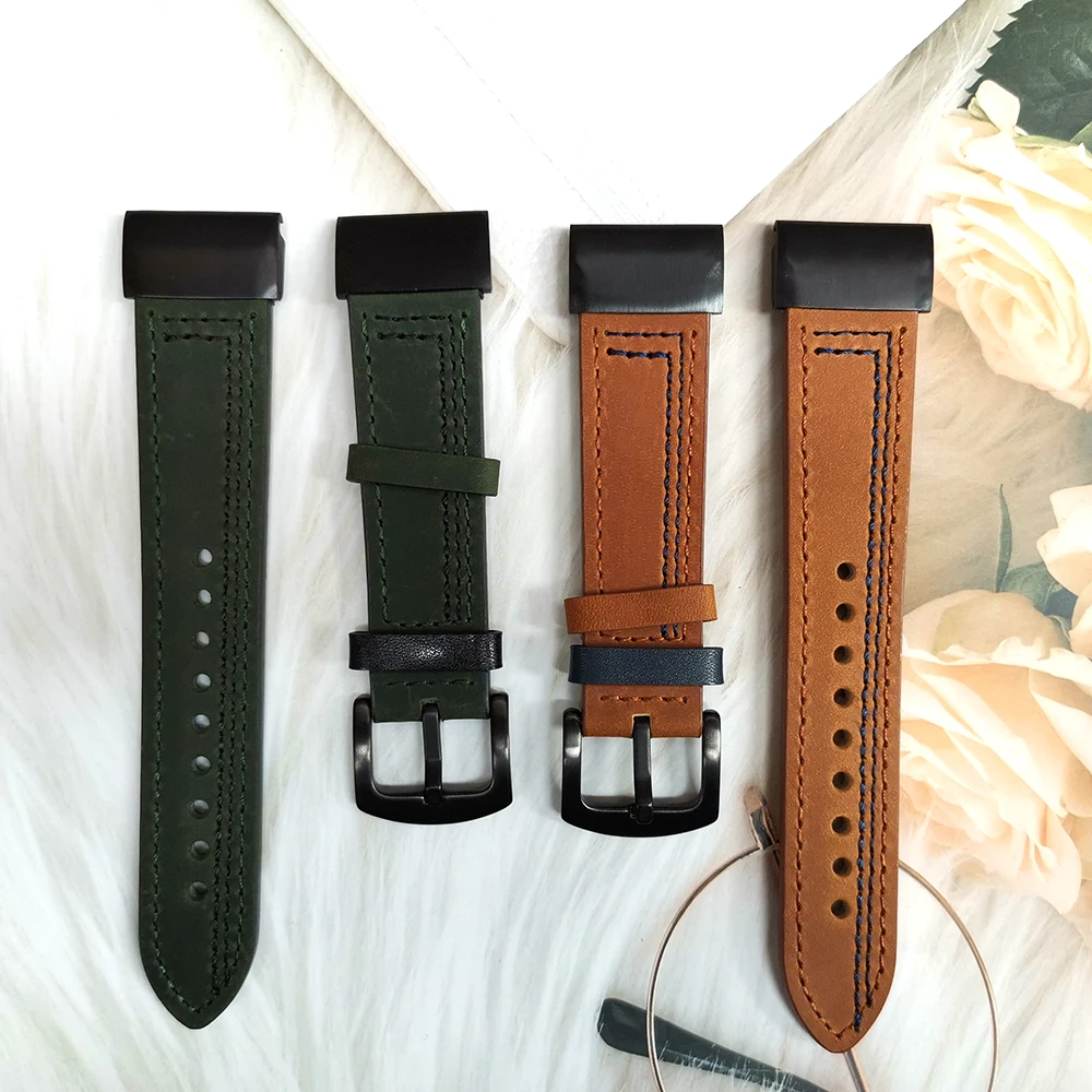 Кожаный ремешок для Garmin Fenix 6X Pro GPS/5X Plus/TACTIX DELTA/instinct ремешок для часов Fenix 6 Band Quick Fit Adapter 26 мм 22 мм 
Кожаный ремешок для Garmin Fenix 6X Pro GPS/5X Plus/TACTIX DELTA/instinct ремешок для часов Fenix 6 Band Quick Fit Adapter 26 мм 22 мм