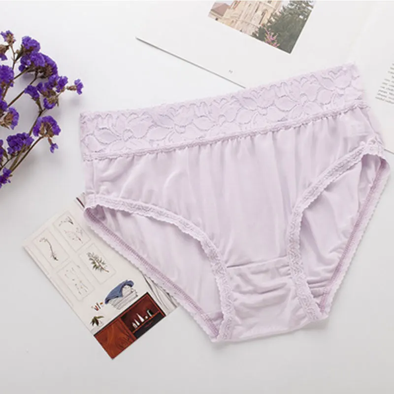 Leechee New Silk Plus Size Lingerie Underwear Women Seamless Lace Panties Ladies Breathable Comfortable Mid Waist Pack Hip Brief
Leechee New Silk Plus Size Lingerie Underwear Women Seamless Lace Panties Ladies Breathable Comfortable Mid Waist Pack Hip Brief