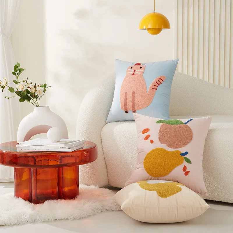 Soft 3D flocked velvet pillowcase cat plant cartoon sofa cushion cover office chair car waist bedside pillow cover without core
Soft 3D flocked velvet pillowcase cat plant cartoon sofa cushion cover office chair car waist bedside pillow cover without core