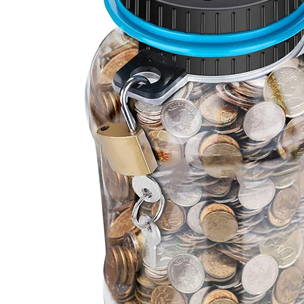 Piggy Bank Counter Coin Electronic Digital LCD Counting Coin Money Saving Box Jar Coins Storage Box For USD EURO GBP Money
Piggy Bank Counter Coin Electronic Digital LCD Counting Coin Money Saving Box Jar Coins Storage Box For USD EURO GBP Money