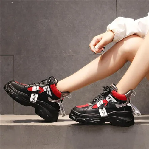 SUOVEKGO 2019 Spring New Leather Women's Chunky Sneakers Fashion Women Thick Sole Shoes Woman Dad Footwear
SUOVEKGO 2019 Spring New Leather Women's Chunky Sneakers Fashion Women Thick Sole Shoes Woman Dad Footwear