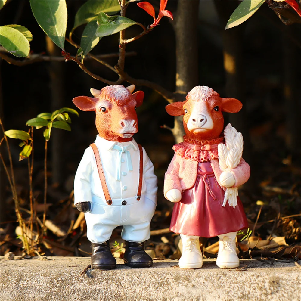 Creative cute pet animals Statue Funny Cow Cow Statue Adorable Niuniu Sculpture Resin Ornament for Outdoor Garden Patio Yard
Creative cute pet animals Statue Funny Cow Cow Statue Adorable Niuniu Sculpture Resin Ornament for Outdoor Garden Patio Yard