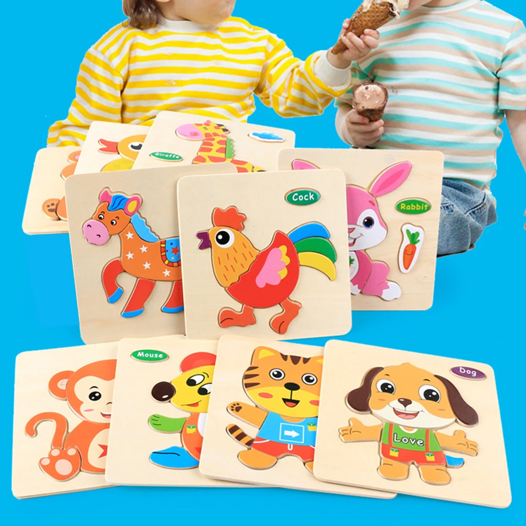 10pcs Wooden Puzzles for Toddlers Animal Shape Montessori Toy Educational Developmental Baby Kids Training Toy
10pcs Wooden Puzzles for Toddlers Animal Shape Montessori Toy Educational Developmental Baby Kids Training Toy