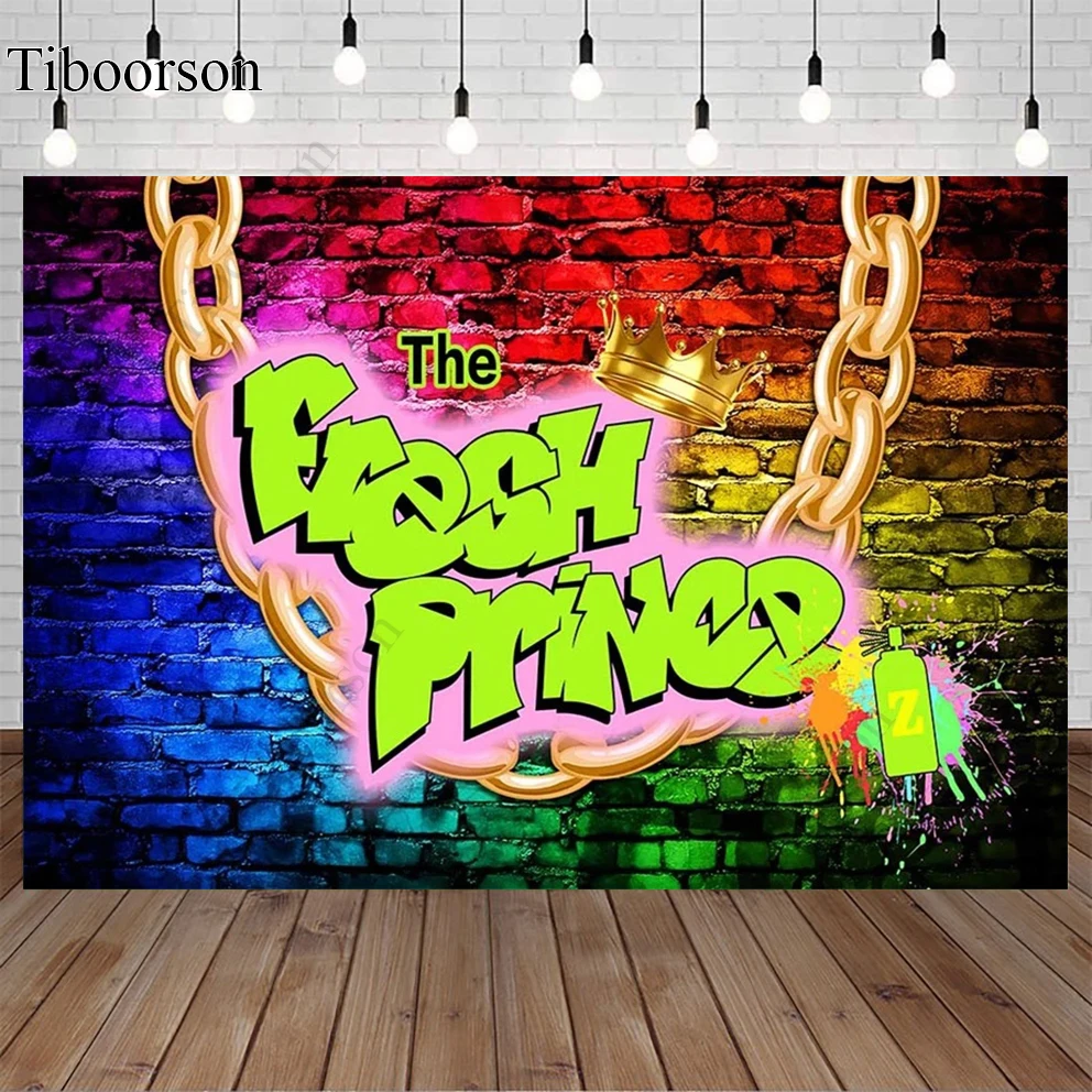 Baby Shower Backdrop Fresh Prince Glow Crown Photography Brick Wall Background Graffiti Party Photo Background for Photo Studio
Baby Shower Backdrop Fresh Prince Glow Crown Photography Brick Wall Background Graffiti Party Photo Background for Photo Studio