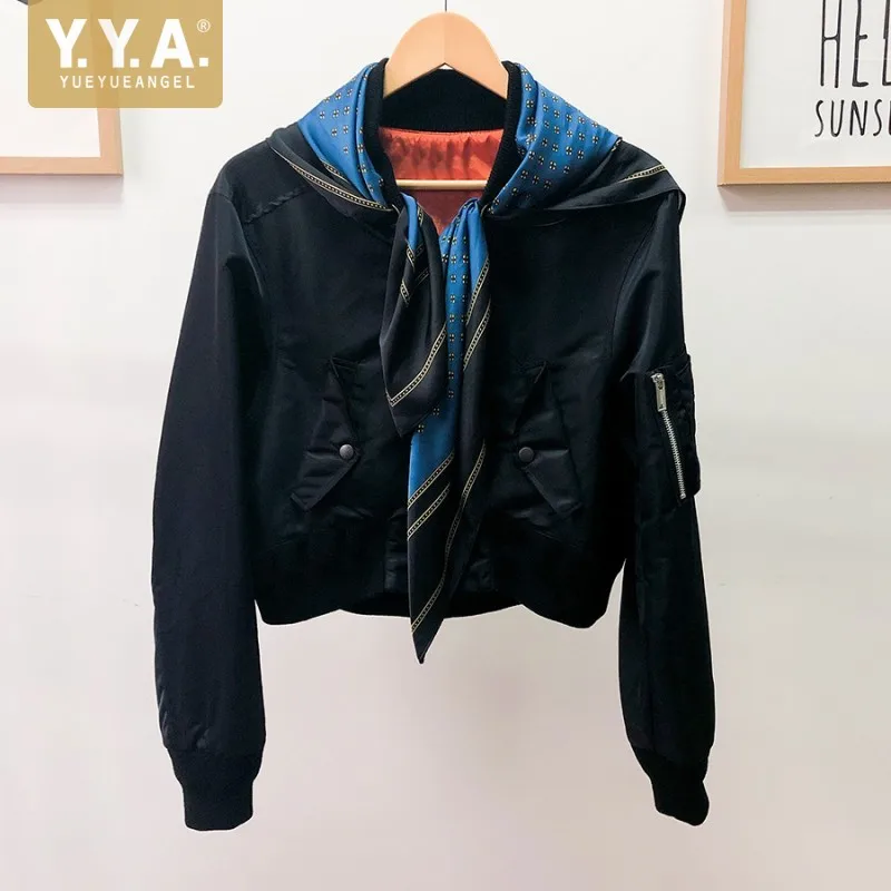 Женская куртка-бомбер, осенняя повседневная короткая женская куртка на молнии со стоячим воротником, Женские винтажные топы, верхняя одежд...
Женская куртка-бомбер, осенняя повседневная короткая женская куртка на молнии со стоячим воротником, Женские винтажные топы, верхняя одежд...