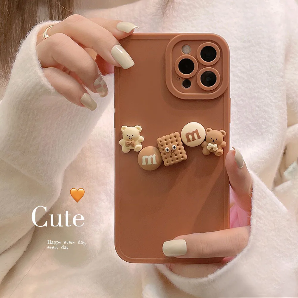 Cute Cartoon Cookie Candy Bear Korea Phone Case For iPhone 13 12 Mini 11 Pro Xs Max X Xr 7 8 Plus SE 2 Cases Soft Silicone Cover
Cute Cartoon Cookie Candy Bear Korea Phone Case For iPhone 13 12 Mini 11 Pro Xs Max X Xr 7 8 Plus SE 2 Cases Soft Silicone Cover