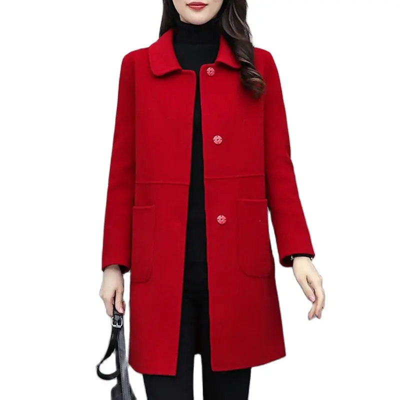 Woolen Coat Women's 2021 New Fall Winter No cotton/add cotton Loose Jacket Female Long Fashion Coat Wool Overcoat Plus Size 5XLC
Woolen Coat Women's 2021 New Fall Winter No cotton/add cotton Loose Jacket Female Long Fashion Coat Wool Overcoat Plus Size 5XLC
