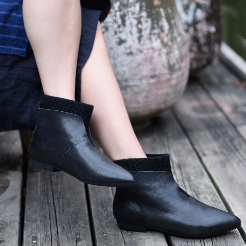 Artmu Genuine Leather Women's Boots Handmade Elastic Pointed Toe Short Boots 2021 New Female Casual Woman Boots Ladies Boots
Artmu Genuine Leather Women's Boots Handmade Elastic Pointed Toe Short Boots 2021 New Female Casual Woman Boots Ladies Boots