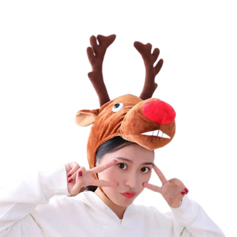 Elk Design Headgear Party Cosplay Tricky Hat Stuffed Headgear Parent-child Prop Photo Shooting Prop Costume Headgear 35EF
Elk Design Headgear Party Cosplay Tricky Hat Stuffed Headgear Parent-child Prop Photo Shooting Prop Costume Headgear 35EF
