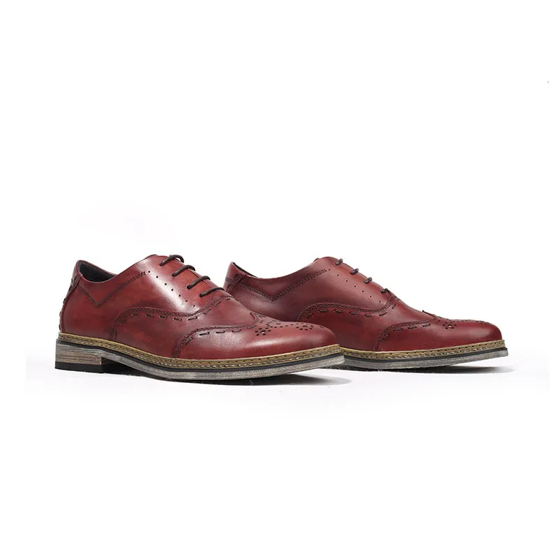 Genuine Leather Men Formal Dress Brogue Carved Shoes Elegant Classic Lace Up Business Wedding OXford Social Shoes For Men E18
Genuine Leather Men Formal Dress Brogue Carved Shoes Elegant Classic Lace Up Business Wedding OXford Social Shoes For Men E18