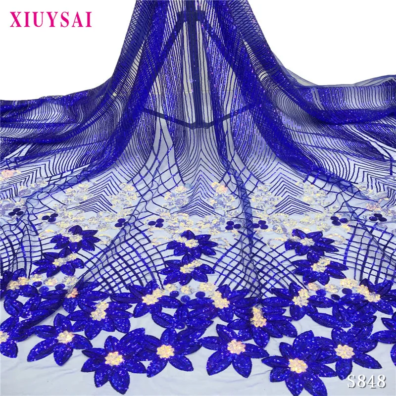 XIUYSAI 2020 High Quality African Sequins Lace Fabric nigerian Wedding Party Dress Women French Tulle lace Sequins 5 yards S848
XIUYSAI 2020 High Quality African Sequins Lace Fabric nigerian Wedding Party Dress Women French Tulle lace Sequins 5 yards S848