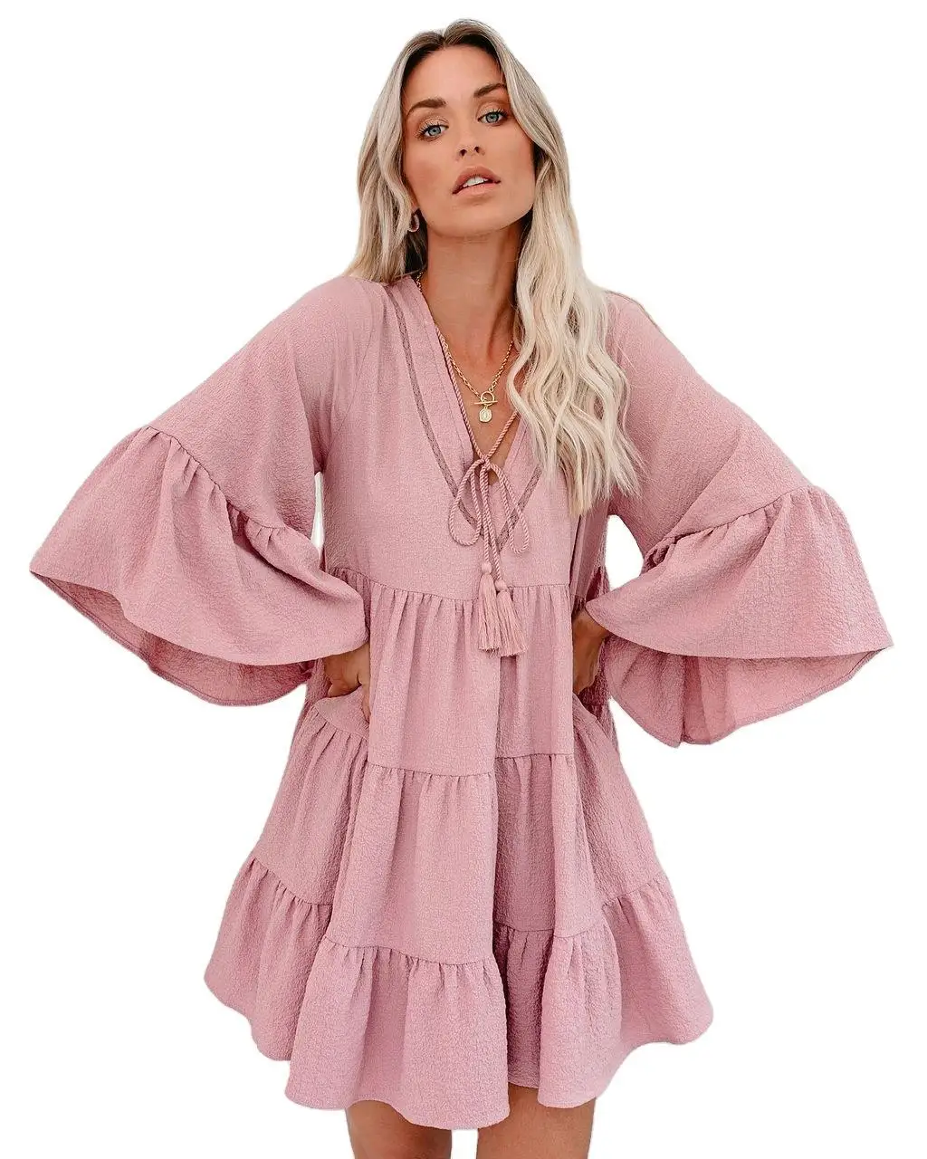 Summer Dress 2021 Women Pink Elegant Midi Sleeve Ruffle Mini Vintage Dress Sweet V Neck Party Clothes Robe Femme Y2k Vestidos
Summer Dress 2021 Women Pink Elegant Midi Sleeve Ruffle Mini Vintage Dress Sweet V Neck Party Clothes Robe Femme Y2k Vestidos