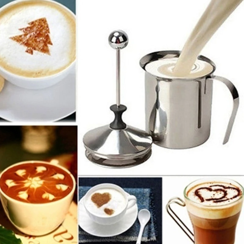 Manual Milk French Press Coffee Maker Stainless Steel Hand Pump Milk Foamer Handheld Milk Jug
Manual Milk French Press Coffee Maker Stainless Steel Hand Pump Milk Foamer Handheld Milk Jug