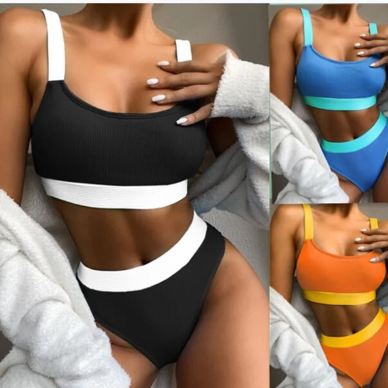 Women Two Piece Bathing Suit 2021 Summer Women's High Waist Swimwear Bikini Beach wear Swimsuit Sexy Women`s Bikinis Set
Women Two Piece Bathing Suit 2021 Summer Women's High Waist Swimwear Bikini Beach wear Swimsuit Sexy Women`s Bikinis Set