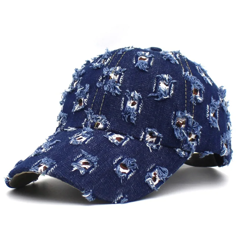 Hole Cowboy Baseball Cap Men's And Women's Hats Retro Peaked Caps Spring And Autumn Sun Hats
Hole Cowboy Baseball Cap Men's And Women's Hats Retro Peaked Caps Spring And Autumn Sun Hats