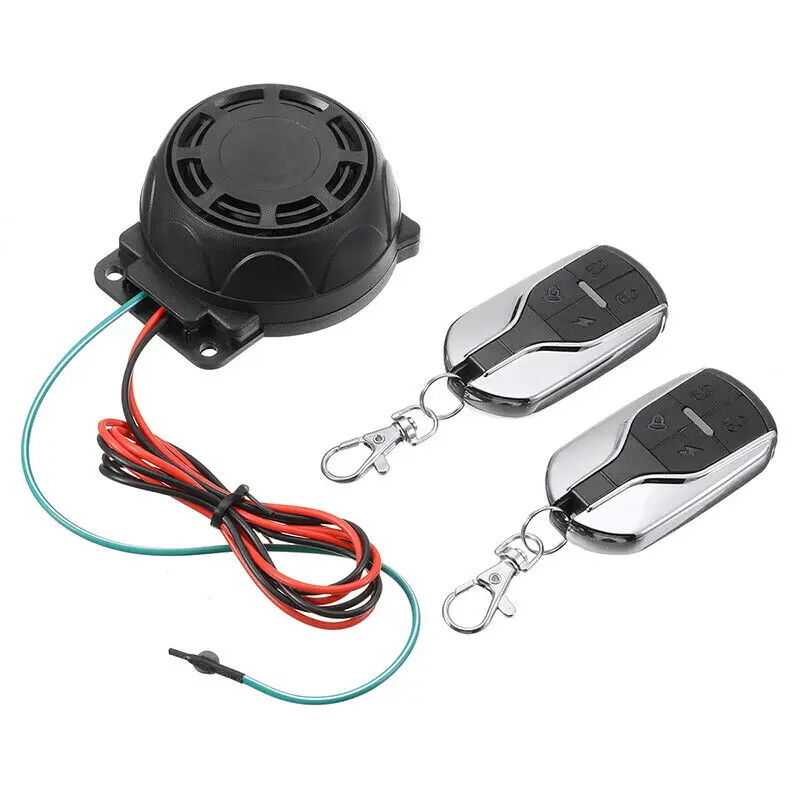 Motorcycle Remote Control Security Set 105-125dB Alarm Anti Theft Bike