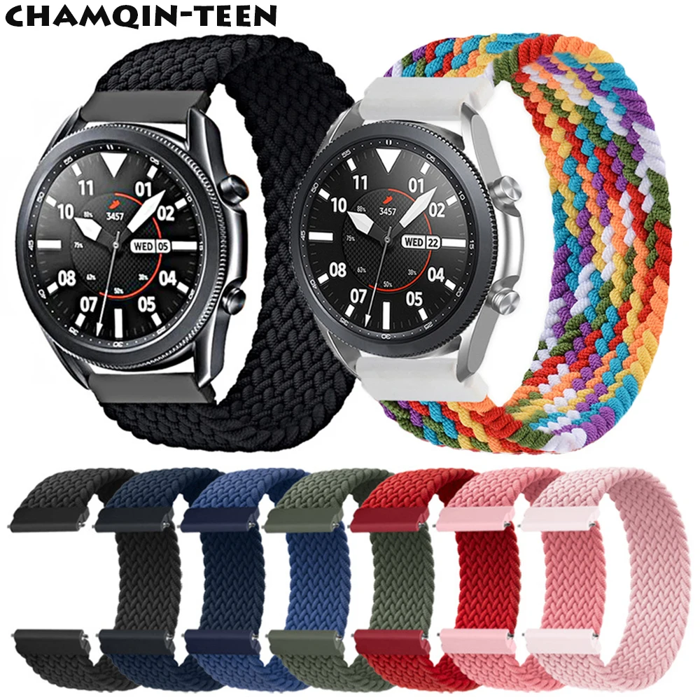 Braided Solo Loop 20mm/22mm Strap for Samsung Galaxy watch 3/46mm/42mm/active 2/Gear S3 bracelet Huawei watch GT/2/2e/Pro Band
Braided Solo Loop 20mm/22mm Strap for Samsung Galaxy watch 3/46mm/42mm/active 2/Gear S3 bracelet Huawei watch GT/2/2e/Pro Band