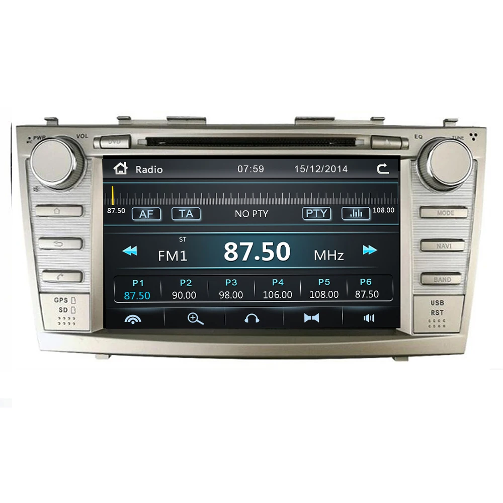 8 "IPS 2Din автомобильный DVD для TOYOTA CAMRY AURION v40 2007 11 авто радио с задней камерой