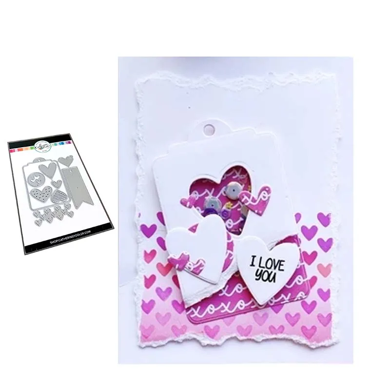 2021 New Arrival Love Heart Tag Frame Metal Cutting Dies Scrapbooking Craft Mold Cut Die Stencil Handmade Paper Card Make Model
2021 New Arrival Love Heart Tag Frame Metal Cutting Dies Scrapbooking Craft Mold Cut Die Stencil Handmade Paper Card Make Model