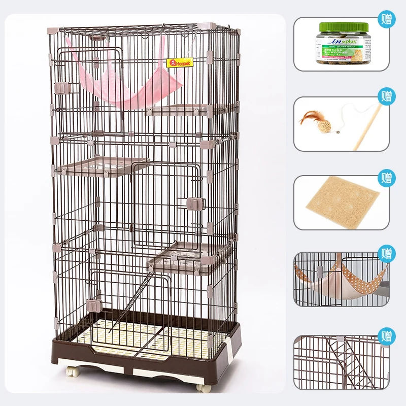 Cat Cage Extra Large Villa Indoor Household House Double Three-layer Pet Small Fence with Toilet Supplies
Cat Cage Extra Large Villa Indoor Household House Double Three-layer Pet Small Fence with Toilet Supplies