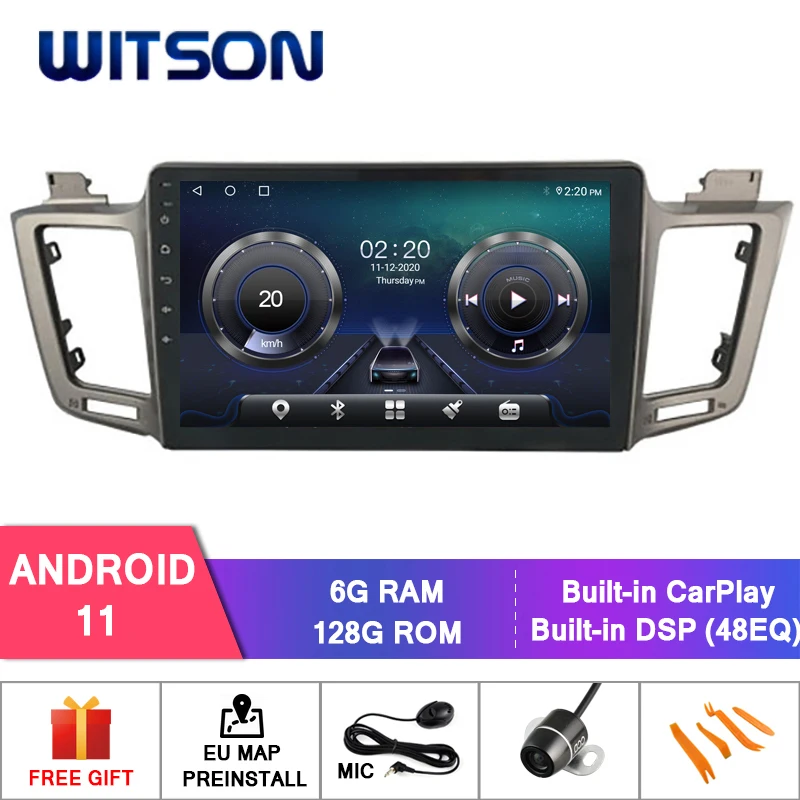 WITSON Android 11 CAR DVD SYSTEM for TOYOTA RAV4 2013-2016 Car Multimedia Player Stereo AutoAudio GPS Navigation DVD Video
WITSON Android 11 CAR DVD SYSTEM for TOYOTA RAV4 2013-2016 Car Multimedia Player Stereo AutoAudio GPS Navigation DVD Video