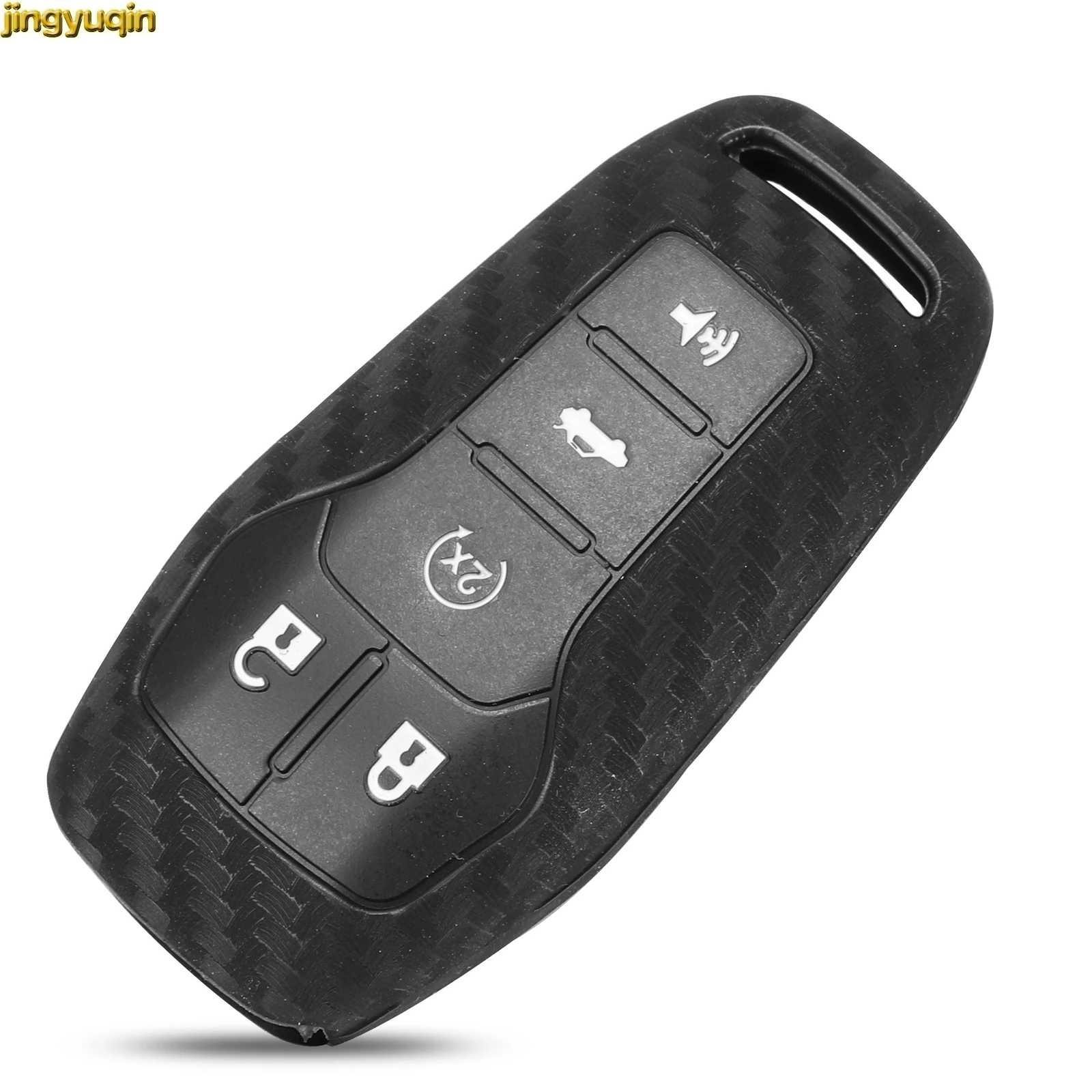 Чехол Jingyuqin из углеродного силикона с дистанционным управлением для автомобильного ключа, чехол для Ford Edge Escort Mondeo Taurus Mustang Lincoln MKX/MKZ/MKC, 5 кнопо...
Чехол Jingyuqin из углеродного силикона с дистанционным управлением для автомобильного ключа, чехол для Ford Edge Escort Mondeo Taurus Mustang Lincoln MKX/MKZ/MKC, 5 кнопо...