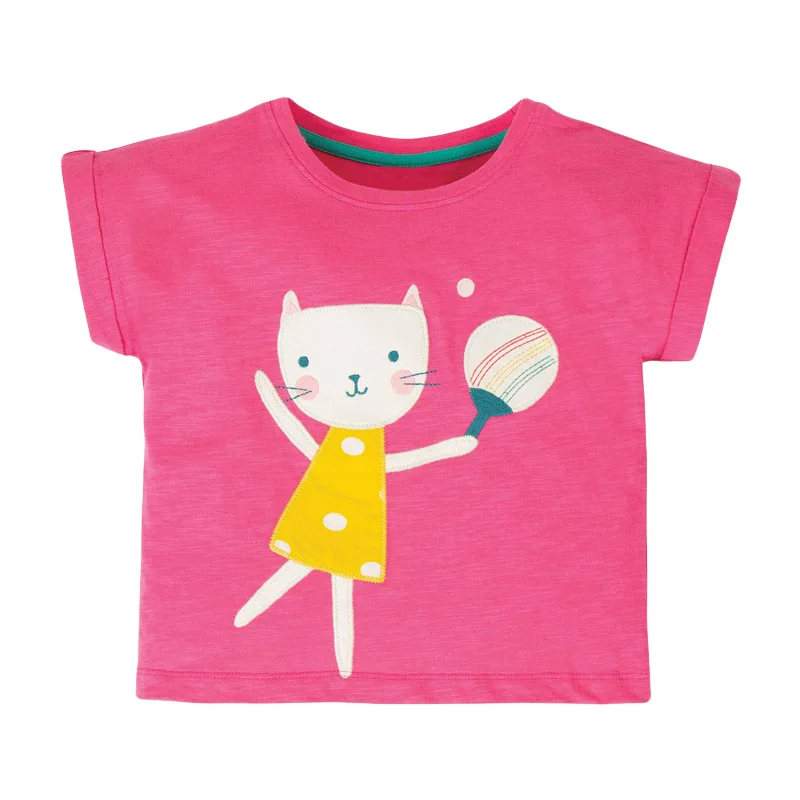Little Maven Children 2021 Summer New Baby Girl Tee Tops Kids 2-7 Years Clothes Cat Ball Print Brand Cotton Animal T Shirt
Little Maven Children 2021 Summer New Baby Girl Tee Tops Kids 2-7 Years Clothes Cat Ball Print Brand Cotton Animal T Shirt