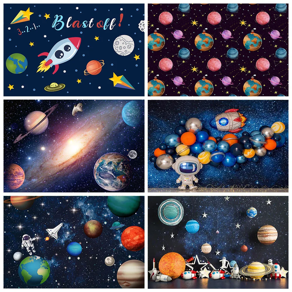 Astronaut Photographic Backdrop Photo Background Planet Travel Spacecraft Baby Birthday Backdrop Party Decorations Prop
Astronaut Photographic Backdrop Photo Background Planet Travel Spacecraft Baby Birthday Backdrop Party Decorations Prop