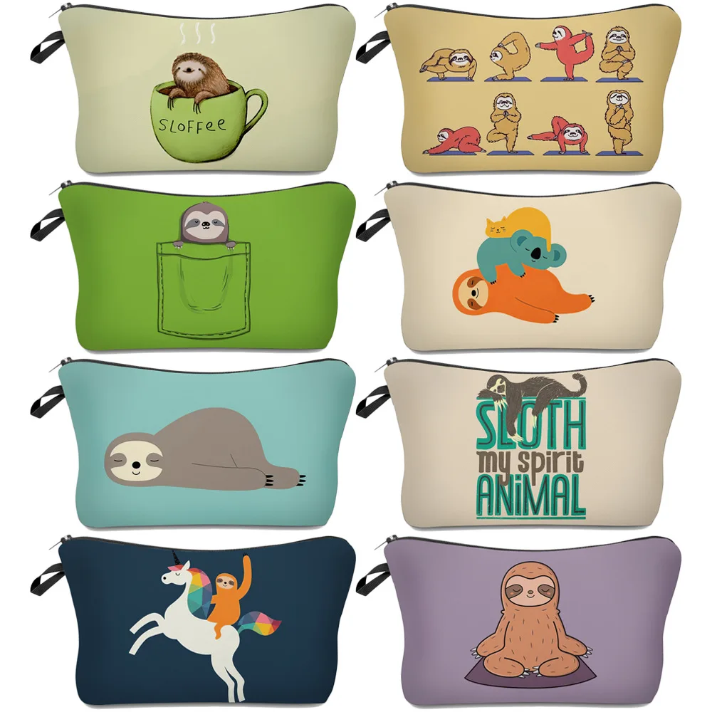FCCEXIO Cosmetic Bag For Women Cosmetic Case Waterproof Travel Bag Cartoon Sloths 3D Printing Polyester Fashion Makeup Bag
FCCEXIO Cosmetic Bag For Women Cosmetic Case Waterproof Travel Bag Cartoon Sloths 3D Printing Polyester Fashion Makeup Bag