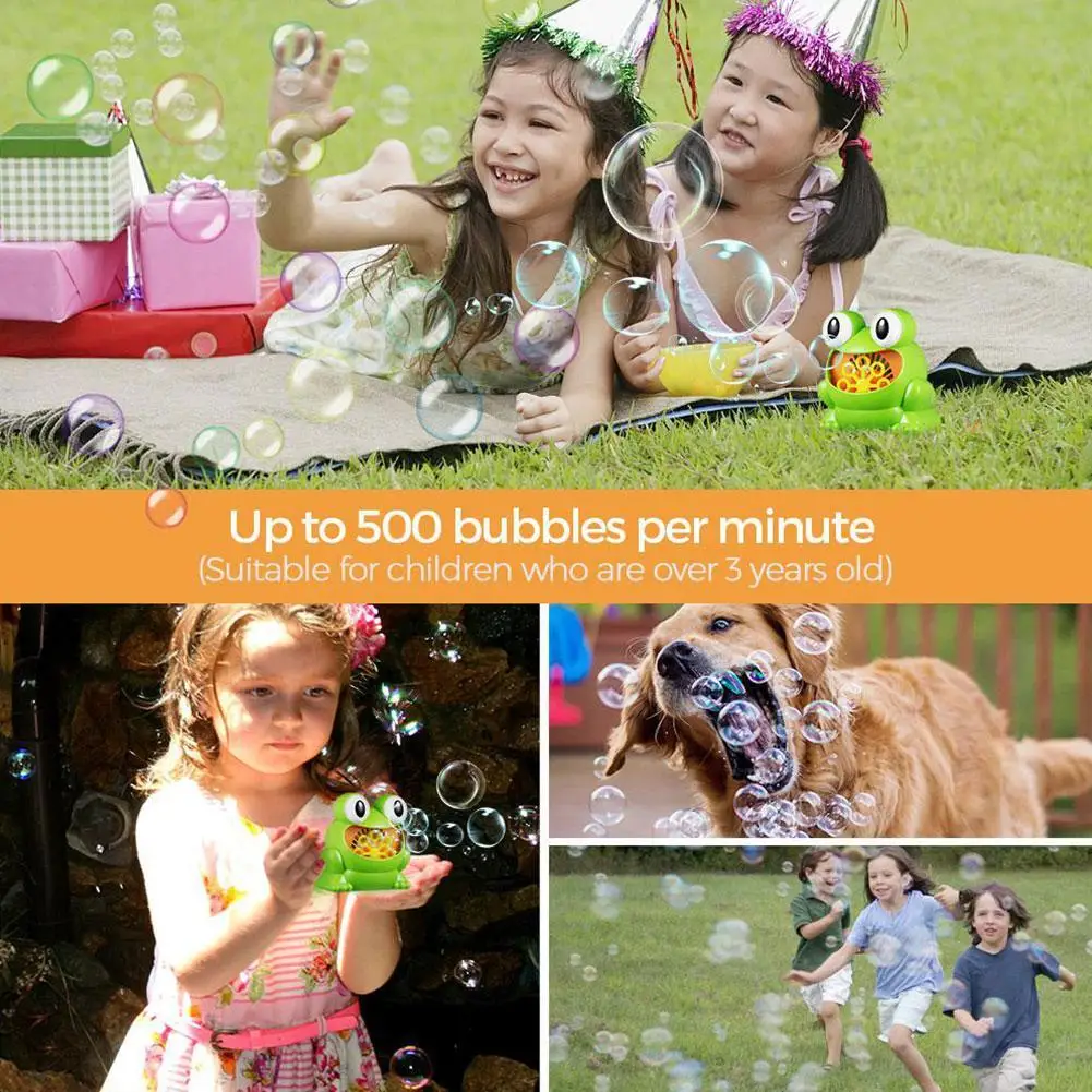 Automatic Bubble Machine Toy Cute Frog Bubbler Children's Electric Bubble Blowing Outdoor Children's Toys
Automatic Bubble Machine Toy Cute Frog Bubbler Children's Electric Bubble Blowing Outdoor Children's Toys