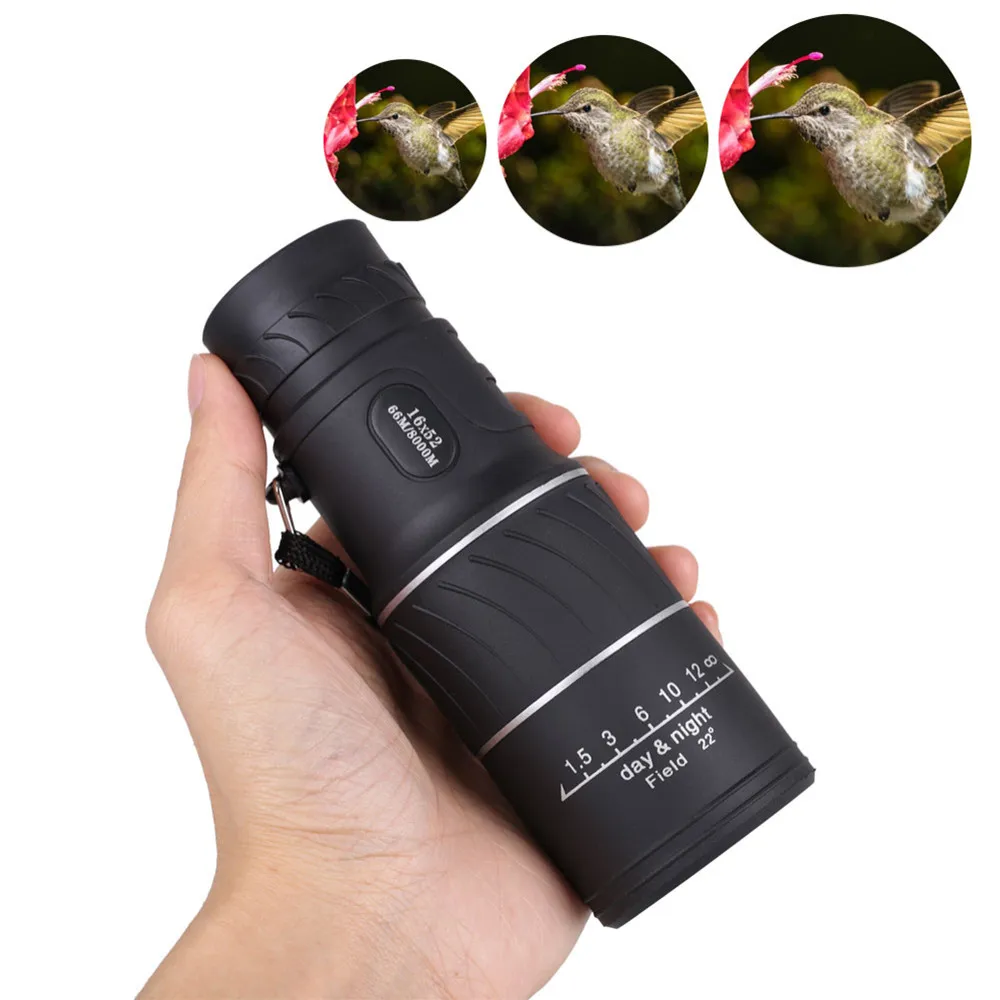 16x52 Day & Night Vision Dual-Focus HD Optics Zoom Monocular single Telescope Waterproof Super Clear Professional Telescope Zoom
16x52 Day & Night Vision Dual-Focus HD Optics Zoom Monocular single Telescope Waterproof Super Clear Professional Telescope Zoom