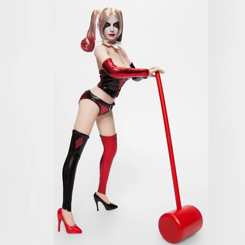 1:6 blond hair Female Clown Head Joker cosplay clothes black red socks vest Set Fit 12 inch TBL soldier Action Figure Body dolls
1:6 blond hair Female Clown Head Joker cosplay clothes black red socks vest Set Fit 12 inch TBL soldier Action Figure Body dolls