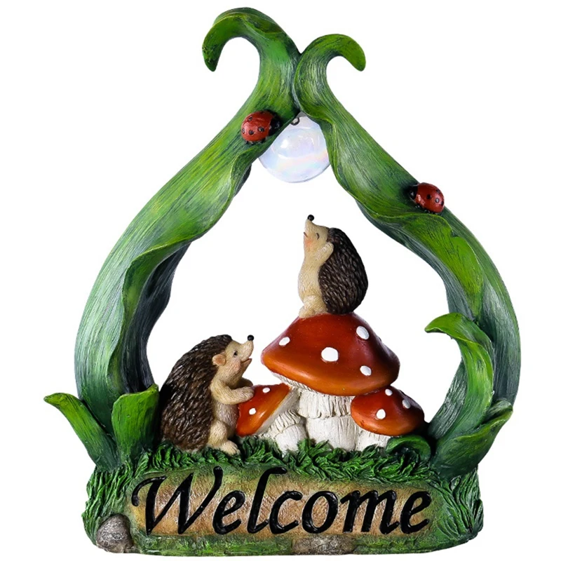 Solar Energy Light Garden Statue Resin Gift Hedgehog Mushroom Landscape Decor Ornament Patio Animal Ornaments 
Solar Energy Light Garden Statue Resin Gift Hedgehog Mushroom Landscape Decor Ornament Patio Animal Ornaments