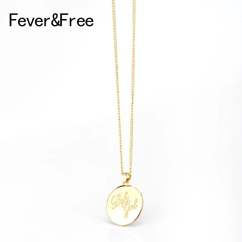 Unique Tiny Gold Color Fashion Coin Necklace Pendant Round Alloy Engrave Letter Choker Necklaces Friend Gift Colar Feminino
Unique Tiny Gold Color Fashion Coin Necklace Pendant Round Alloy Engrave Letter Choker Necklaces Friend Gift Colar Feminino