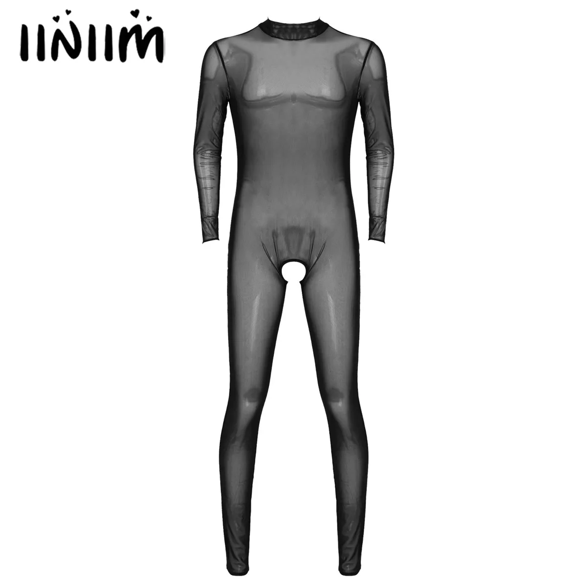 Men's Open Crotch Bodysuit Underwear See-through Mesh Leotard Catsuit High Neck Long Sleeve One-piece Zipper Skinny Jumpsuits
Men's Open Crotch Bodysuit Underwear See-through Mesh Leotard Catsuit High Neck Long Sleeve One-piece Zipper Skinny Jumpsuits