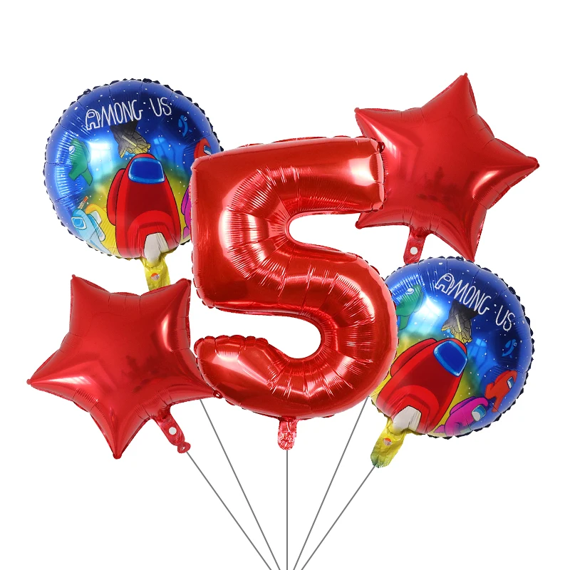 5Pcs Among Theme Balloon Blue 30 Inch us Foil Balloons Happy Birthday Party Decorations Kids Gifts Toys Air Globos Baby Shower
5Pcs Among Theme Balloon Blue 30 Inch us Foil Balloons Happy Birthday Party Decorations Kids Gifts Toys Air Globos Baby Shower