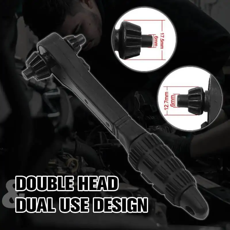 Adjustable Wrench Aluminium Alloy Large Open End Ratchet Wrench Universal Repair Spanner 2 in 1 Drill Chuck Ratchet Spanner
Adjustable Wrench Aluminium Alloy Large Open End Ratchet Wrench Universal Repair Spanner 2 in 1 Drill Chuck Ratchet Spanner