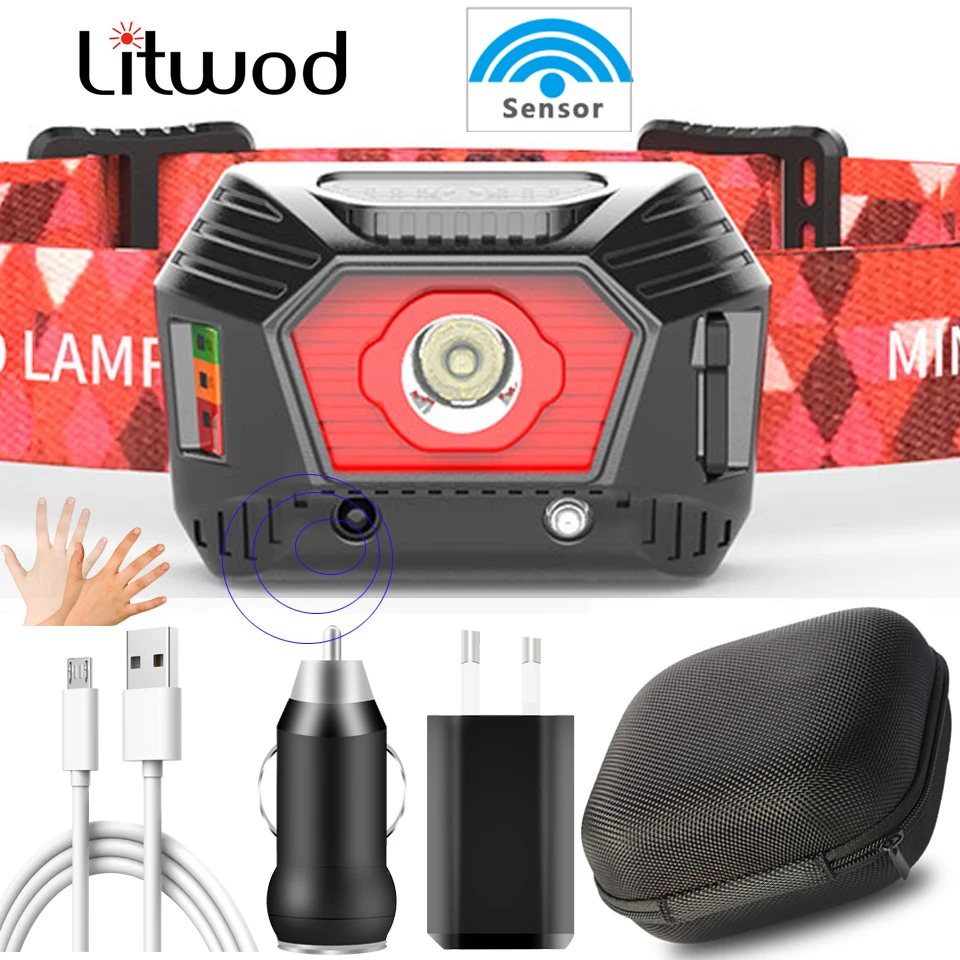 Portable MINI Headlamp Built-in Battery USB Rechargeable Senser Headlight Head Waterproof Lamp White Red Lighting Led Powerful
Portable MINI Headlamp Built-in Battery USB Rechargeable Senser Headlight Head Waterproof Lamp White Red Lighting Led Powerful