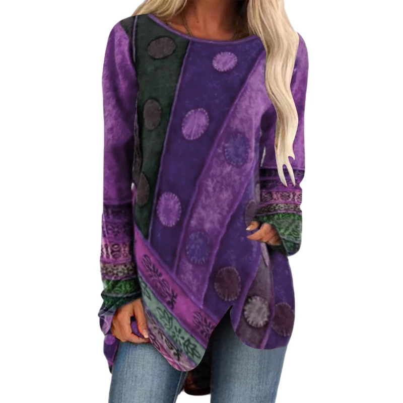 Vintage Print Long Sleeve O Neck T Shirt Women Summer Tee Shirt Asymmetry Loose Oversized T Shirt Top Casual Street Tshirt Femme
Vintage Print Long Sleeve O Neck T Shirt Women Summer Tee Shirt Asymmetry Loose Oversized T Shirt Top Casual Street Tshirt Femme