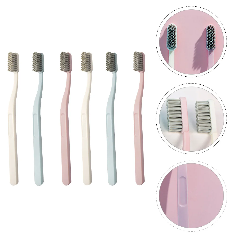 6pcs Convenient Practical Durable Handheld Toothbrushes Tooth Cleaning Tools for Women Men
6pcs Convenient Practical Durable Handheld Toothbrushes Tooth Cleaning Tools for Women Men